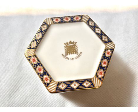 Royal Crown Derby House of Lords trinket box