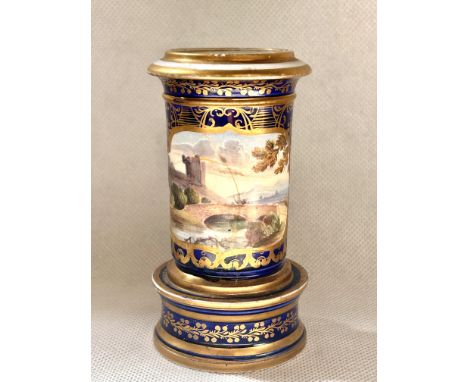 Spode Brough Castle Yorkshire vase, height 10cm