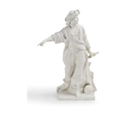 BISCUIT DE SEVRES REPRESENTANT L'AMIRAL ABRAHAM DUQUESNE, DEUXIEME MOITIE DU XIXe SIECLED'après le modèle de 1785 de Martin C