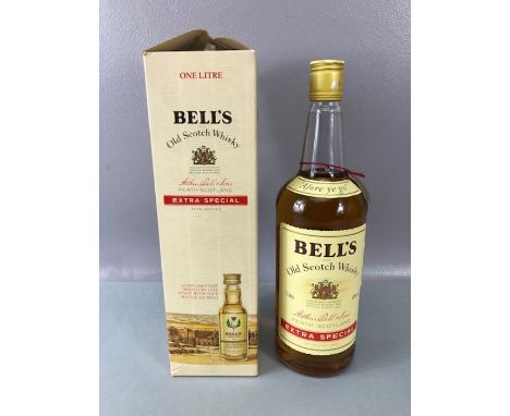 BELL'S Old Scotch Whisky 1 litre Extra Special (one bottle) with Box 
