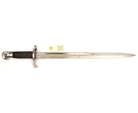 A P1887 Mk II Martini Henry sword bayonet,  by Wilkinson, various stamps at forte including /88, diced grips. Basically GC (c