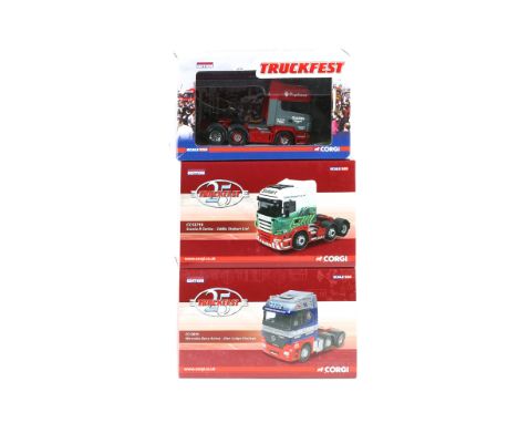 3 Corgi TRUCKFEST Tractor Units. Scania R Series - Garn Transport Ltd CC13702. Scania R Series - Eddie Stobart CC13719. Merce