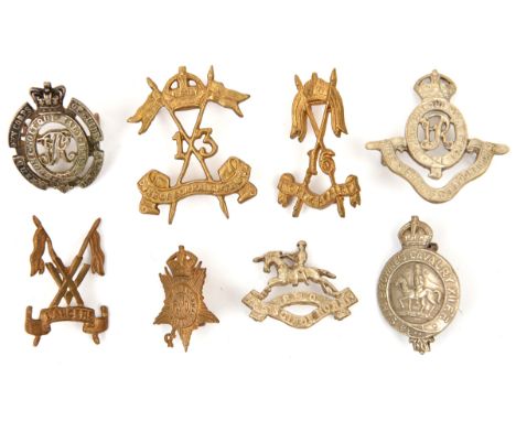 11 pre 1947 pattern Indian cavalry cast badges:  Q Vic Own Corps of Guides, 11th Frontier Force, Sam Browne’s Cavalry, 13th L