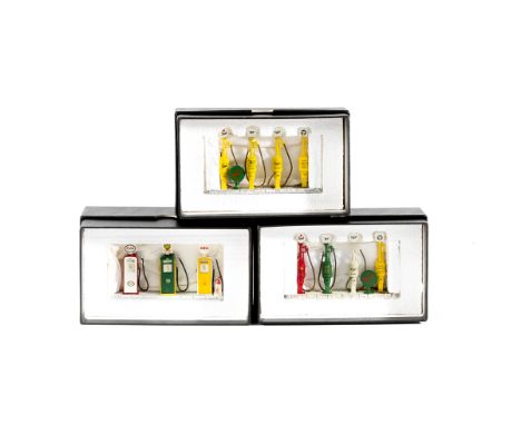 3 Avoncast 'Automobilia Collection' 3 & 4 Petrol Pump sets. All 1/43rd scale prototype examples -  No.1 'The Beckmeter'  stra