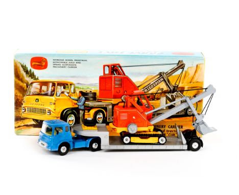 A Corgi Toys Gift Set No.27 Priestman Shovel on Machinery Carrier. Bedford Carrimore Machinery Carrier (1128) with Priestman 