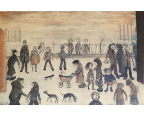 Laurence Stephen Lowry R.B.A. R.A. (British, 1887-1976), The Park, limited edition colour print, No.44/850, blind stamp l.c, 