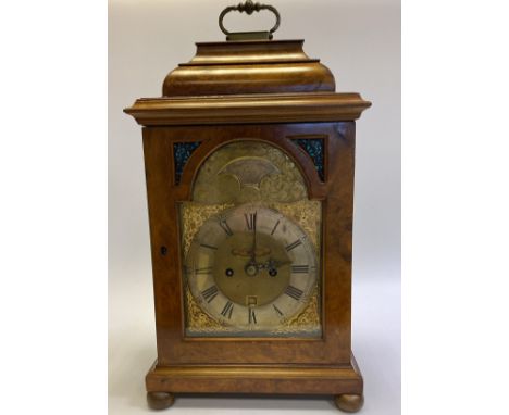 An 18th Century and later bracket clock.&nbsp; The dial signed Joseph Martineau Senior, London. With a double fusee movement 