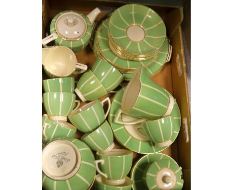 A Minton Solano ware tea service for twelve.