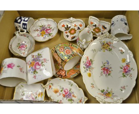 Ceramics - Royal Crown Derby Regency flowers, coffee can and saucer, finest quality; Royal crown Derby posie pot and cover; R