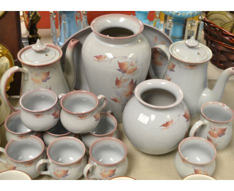 A Denby Twlight coffee service; vases; etc