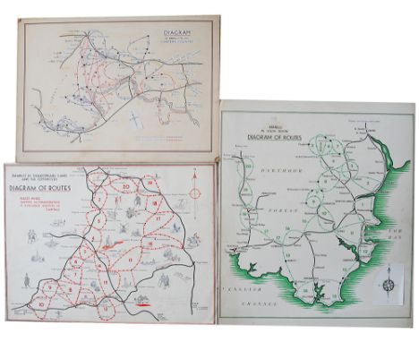 BR Original Artwork consisting of: Rambles in the Cotswolds; Rambles in the Chiltern and Rambles in S Devon (ex Malcolm Guest