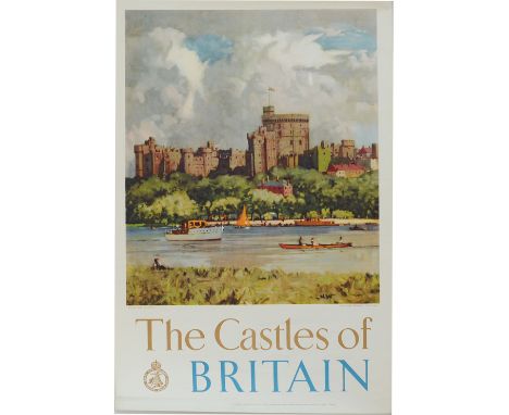 Poster British Travel &amp; Holidays Association 'The Castles of Britain' by Norman Wilkinson double crown 30in x 25in.. Depi
