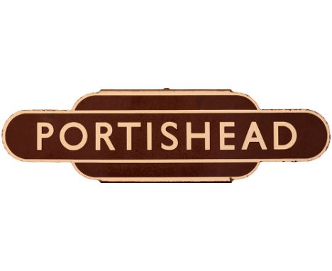 Totem BR(W) PORTISHEAD H/F. Ex Bristol and Portishead Pier and Railway station, later GWR, opened in 1867. Closed in 1954 and