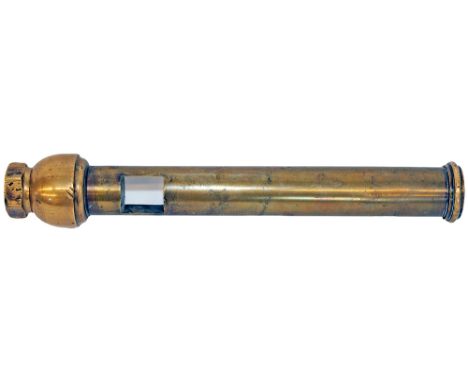 Brass Locomotive Whistle believed to be ex West Donegal Railway Class 1 locomotive. A wonderful item measuring just over 13.2