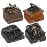 4 mechanische Schreibmaschinen