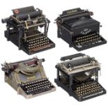 4 mechanische Schreibmaschinen