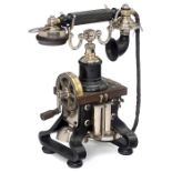 Skelett-Telephon von L.M. Ericsson, Modell AC 110, ab 1892