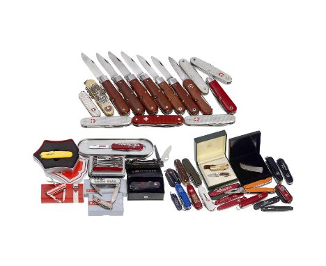Sammlung Schweizer Messer von Victorinox, Wenger und weiteren Herstellern  1) Victorinox-Sondermodell "100 years Swiss Army K