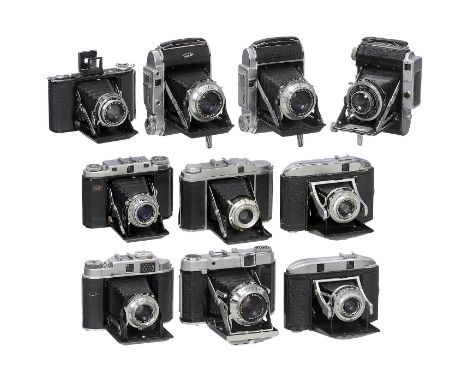 10 deutsche 6x6-Rollfilmkameras  Kameraverschlüsse: normale Zeiten laufen, lange Zeiten ungeprüft. 1) Certo, Dresden. Certo-S