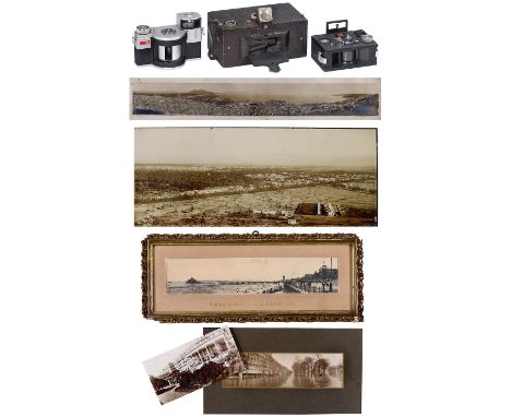 Panorama-Kameras und Panorama-Bilder  1) Kodak, Rochester. No. 1 Panorama, um 1900, Nr. 322, für 120er-Film. (3/3) – 2) UdSSR