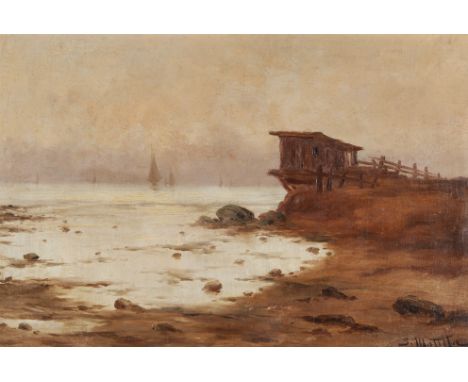 SEGUNDO MATILLA MARINA (Madrid, 1862 - Teià, Barcelona, 1937)."Marina".Oil on canvas.Signed in the lower right corner.Measure