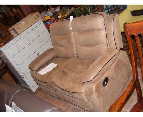 A two seater recliner sofa 