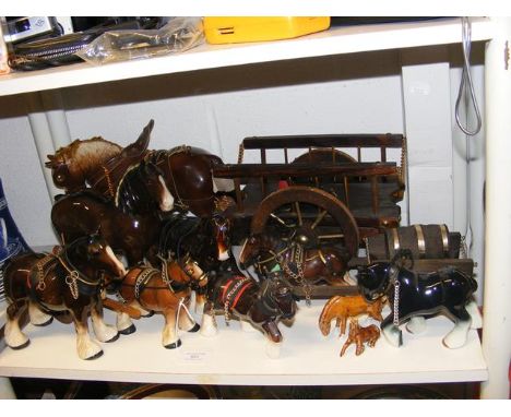 Model Shire Horses 