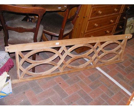A bench back with the inscription 'G.H.P. 8 VI 96 H.M.W.R.' 
