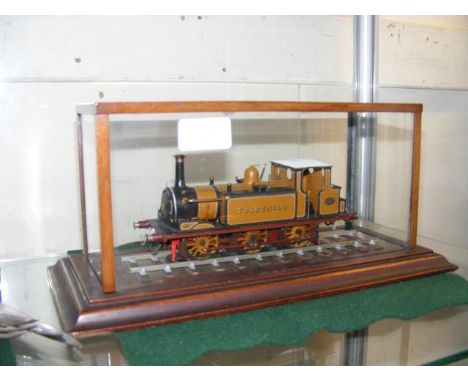 A model locomotive Tulsehill in glazed display case - 31cms long
