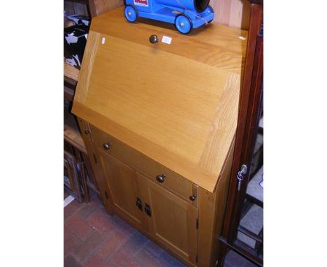 A light oak bureau - width 75cm 