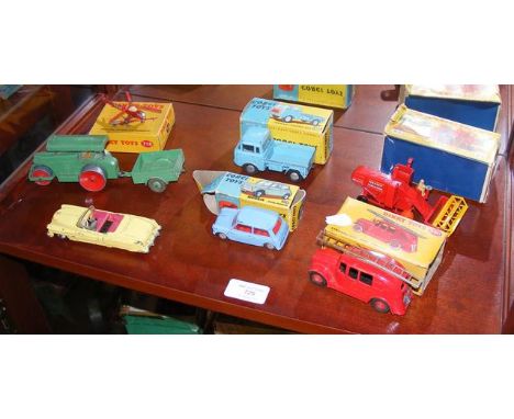 Vintage Dinky, Corgi and Matchbox die cast model vehicles 