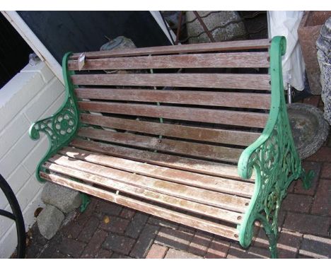 A traditional garden bench - length 128cm 
