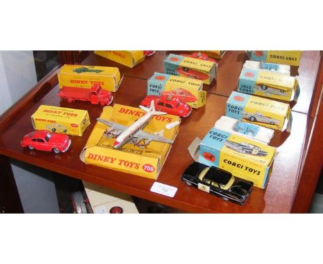 Vintage Dinky and Corgi die cast model vehicles 