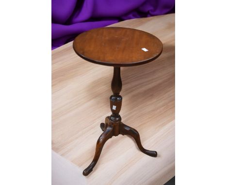 A 19th Century mahogany wine table along with an oak Arts &amp; Crafts sofa side table.