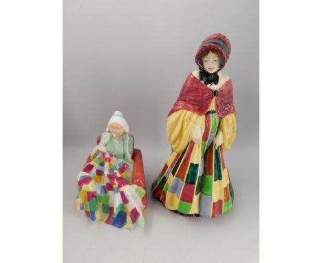 Two early Royal Doulton figures to include The Parsons daughter HN564, The Patchwork Quilt HN1984, both&nbsp;in good conditio