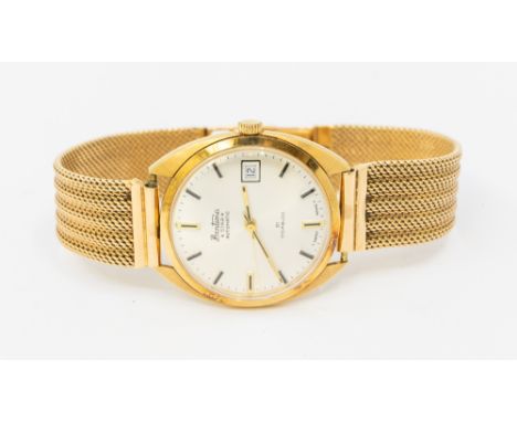 A gentleman's 18ct gold Bentima automatic wristwatch, comprising a silvered signed dial with applied baton markers, date4 ape