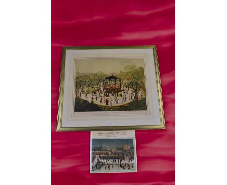 Helen Bradley signed print titled "Sunday Afternoon in Alexandra Park", with Scenes from an Edwardian Childhood, Helen Bradle