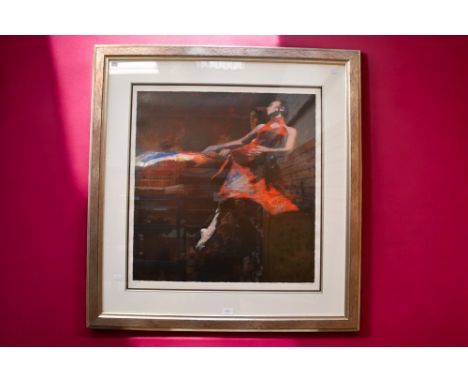 Large Robert Heindel signed limited edition silk-screen print