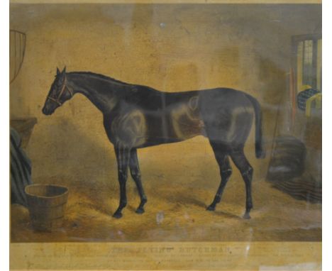 After J.W. Hillyard, the Flying Dutchman, from Moore's Celebrated Winners, colour-print, 43cm x 51cm; and another print, The 