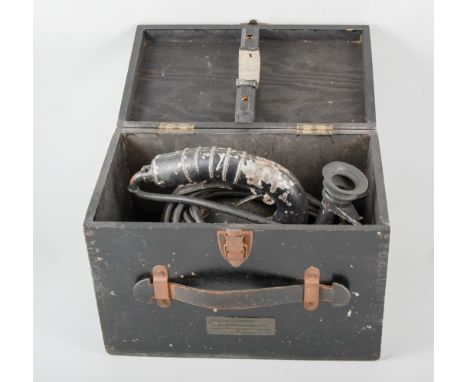 Admiralty pattern portable lantern, cased, possibly for signalling.