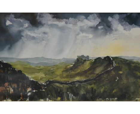 'View to Cuddys Crag, from Steel Rig', Alexander Millar, (Young art student), frame: 52 x 41, dated 19th August 1989,  From T