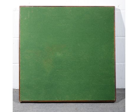 Folding baize top card table by IdealX, 77cm square