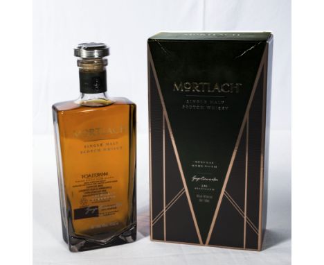 A bottle of Mortlach Special strength 2.81 single malt Scotch whisky, Vol. 49%, 500 ml bottle 
