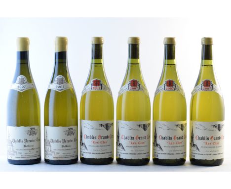 Chablis Grand Cru, Les Clos 2007 (4)Domaine R. &amp; V. DauvissatChablis 1er Cru, Butteaux 2007 (2)Domaine Raveneau(lightly d