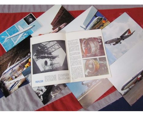 Airbus A300 promotional leaflet, A300B 24 page update 1970 and 7 posters measuing 12x8 inches