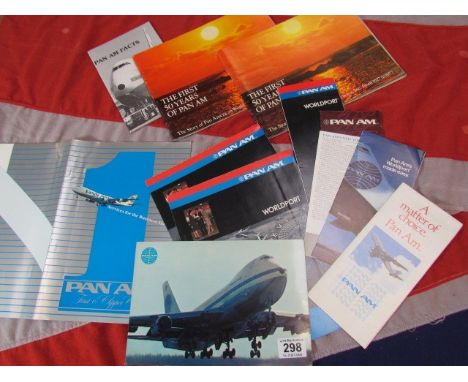 with Pan An Interest comprising 13 items including two copies Boeing 747SP, Boeing 747 large Postcard, two copies of The Firs