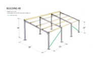 Steel Framed Building Mono Slope 45ft Long X 20ft Wide X 16ft Front X 