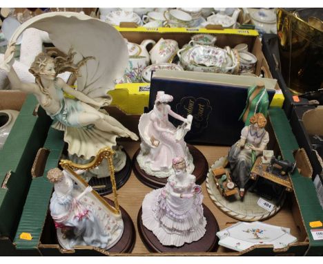 Miscellaneous ceramics, to include a Royal Worcester figure of Music No.268/2500, Royal Presentation No.5323/12500, and Emma 