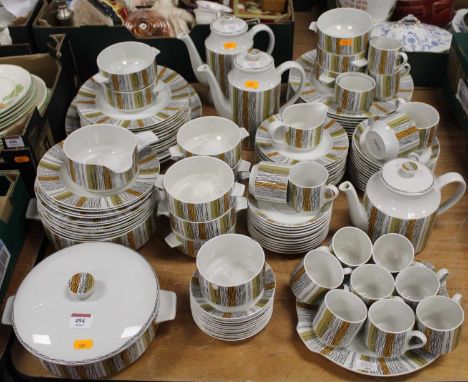 A Midwinter Siena pattern tea, coffee and dinner service 