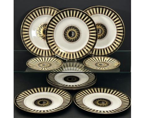 A set of eight Royal Worcester 'Celebration 2001 Collection' plates commemorating the factory's&nbsp;250th anniversary - 31cm